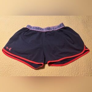 Under Armour Gray and Coral Athletic Shorts